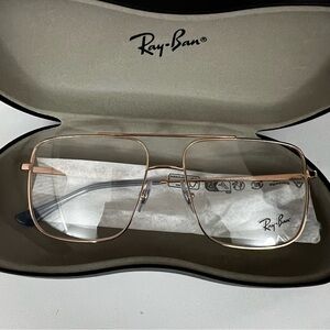 Ray-Ban RX3758V ARI Rose Gold Eyeglasses with Case